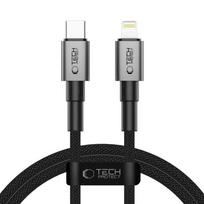 Tech-Protect UltraBoost DNA USB-C / Lightning PD27W/3A kabelis 100 cm - pilkas
