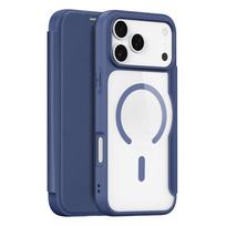 Dux Ducis Skin X Pro iPhone 17 Pro dėklas su pinigine, suderinamas su MagSafe - Mėlynas