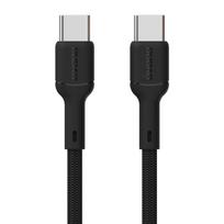 Dudao L9C 65W USB-C - USB-C 1m Kabelis - Juodas