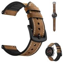 "Best Accessories" odinė 22 mm pločio ruda laikrodžio apyrankė