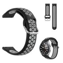 "Best Accessories" silikoninis dirželis laikrodžiui, 20 mm pločio, juodai pilkas