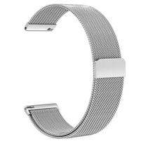 „BestAccessories“, plieninė laikrodžio apyrankė, 22 mm pločio, sidabrinė