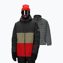Vyriška snieglenčių striukė 686 Smarty 3IN1 Form charcoal colorblock