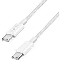 Logilink USB-C 0.5m w nylonowym oplocie biały CU0340