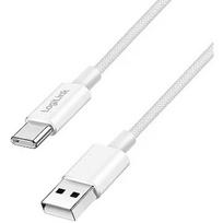 Logilink USB-A - USB-C 1.5m w nylonowym oplocie biały CU0322