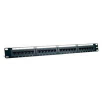 Komutacinė panelė 19" 1U UTP Cat6A LK-5008-Cat6A (24 prievadai, su kabelių laikikliu, 483x44x95 mm)