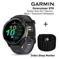 GARMIN Forerunner 970, Carbon Gray DLC Titanium, Black/Translucent + Index Sleep Monitor sportinis laikrodis 010-02969-10 / 010-03024-01