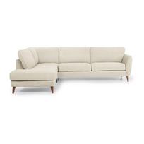 Smėlio spalvos kampinė sofa Scandic Paris, kairysis kampas