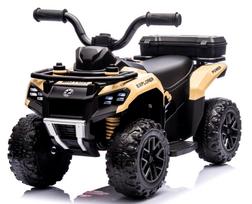 Quad J9 Chaki Rudai Smėlio Spalvos Akumuliatorius, Keturratis Vaikams Muzikinis Lengvas Ličio Jonų Akumuliatorius