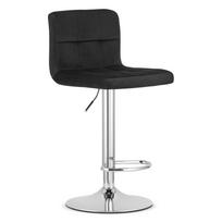 Hocker Prot - Juodas Aksomas / Chromuotas Pagrindas