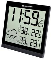 Meteorologinė Stotelė Bresser Temeotrend Jc Lcd Rc (sieninis Laikrodis), Juoda