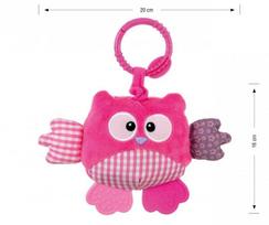 Pliušinis Pelėdos Pakabukas - Cutie Owl - 2881 Pink