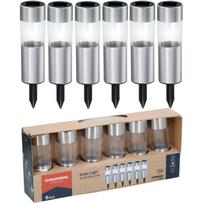 Saulės Lempa 4.5x15cm Inox 6vnt.