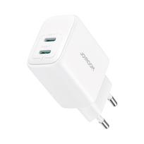 Kištukinis įkroviklis 2x Usb-c 20w Pd Qc 3.0 - Baltas