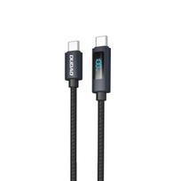 Kabelis L7c Usb-a - Usb-c 100w Su Led Ekranu 1 M - Juodas