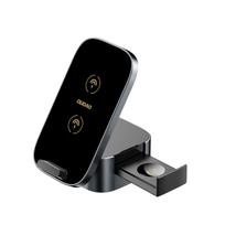 3in1 įkroviklis A11pro+ Indukcinis 15 W Telefono Išmaniųjų Laikrodžių Ausinėms - Juodas