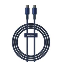 Kabelis Tungsten Gold Usb-c - Usb-c 100w 1 M - Tamsiai Mėlynas