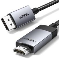 Kabelio "displayport" - Hdmi 4k 60hz Pintas 1 M Pilkos Spalvos Kabelis