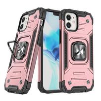 Dėklas "iphone 14" šarvuotas Dangtelis Magnetinis Laikiklis žiedas Auksinis
