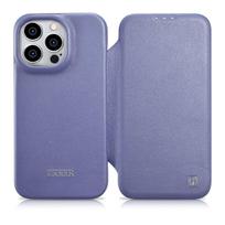 Odinis Dėklas "iphone 14 Pro Max" Su Magnetiniu Atvartu Magsafe Ce Premium Leather šviesiai Violetinės Spalvos