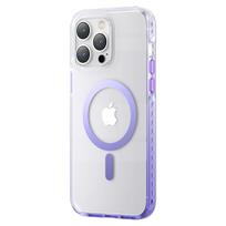 Magnetinis Dėklas Iphone 14 Plus Magsafe Pqy Ice Crystal Series Violetinės Spalvos