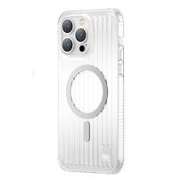 Magnetinis Dėklas Iphone 14 Plus Magsafe Pqy Go Out Series Sidabrinis