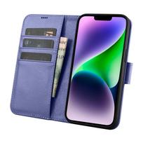 2in1 Odinis Dėklas Su Atlenkiamu Dangteliu Iphone 14 Plus Anti-rfid Piniginės Dėklas šviesiai Violetinės Spalvos