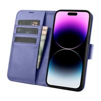 2in1 Odinis Dėklas Su Atlenkiamu Dangteliu Iphone 14 Pro Anti-rfid Piniginės Dėklas šviesiai Violetinės Spalvos