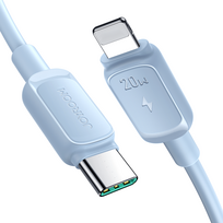 Kabelis "iphone" Usb-c - "lightning" 20w 1,2 M Mėlynas