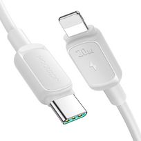 "iphone" Usb-c - "lightning" 20w 1,2 M Baltos Spalvos Kabelis