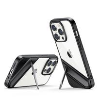 Tvirtas Dėklas Su Gelio Rėmeliu Ir Integruotu Stovu "iphone 14 Pro" Juodos Spalvos
