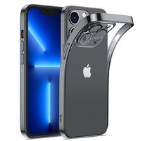 Gelinis Dėklas "iphone 14 Plus" Dėklas Su Metaliniu Rėmeliu 14q Juodas
