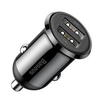 Grain Pro 2x Usb 4,8 A Automobilinis įkroviklis, Juodas