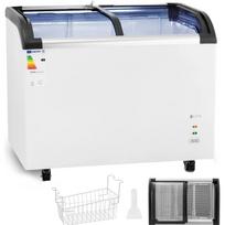 Stiklinis šaldiklis šaldytiems Maisto Produktams 273 L 198 W
