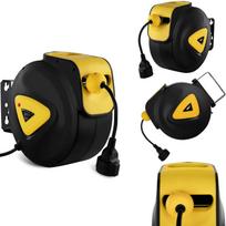įtraukiama Automatinė Kabelio Ritė Su Ilgintuvo Lizdu Ac230v / 10a / 50hz 21,5 M Ilgio