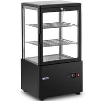 Stiklinė Trijų Lygių šaldymo Vitrina 58 L - Juoda