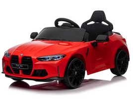 Bmw M4 Red Akumuliatorinis Automobilis Eva Odinis Nuotolinio Valdymo Pultelis