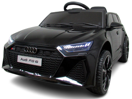 Audi Rs6 Gt Black Akumuliatorinis Automobilio Eva Odos Nuotolinio Valdymo Pultelis