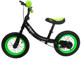 Bėgimo Dviratis R3 žalias-juodas R-sport 12'' Stabdys, Skambutis