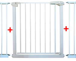Safety Bars S2 White Laiptams, Durims 79-105 Cm Apsauginis Išsiplėtimo Rėmas