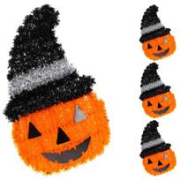 Dekoratyvinė Figūrėlė Moliūgas 35cm Halloween Balta Juosta