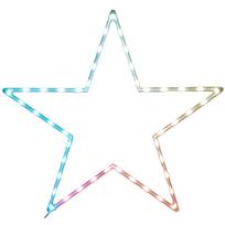 Dekoratyvinė žvaigždė Pakabinama Lempa 45led Rgb