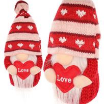 Nykštukas Su Meilės širdele 19cm Valentino Dienos Dekoracija
