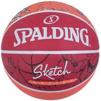 Spalding Sketch Jump Krepšinio Kamuolys R.7 Red Orange