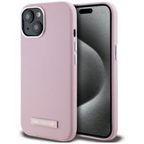 Karl Lagerfeld FW Metal Plate MagSafe iPhone 15 dėklas - Rožinis