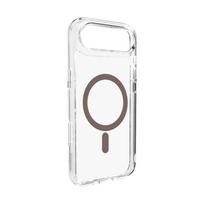 Puro Lite Mag TPU+PC dėklas suderinamas su MagSafe iPhone 17 Air - skaidrus su rudu žiedu