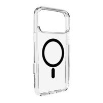 Puro Lite Mag TPU+PC dėklas suderinamas su MagSafe iPhone 17 Pro - skaidrus su juodu ratu