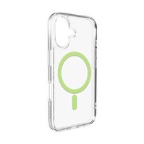 Puro Lite Mag TPU+PC apsauginis dėklas, suderinamas su MagSafe, iPhone 17 - skaidrus su žaliu žiedu