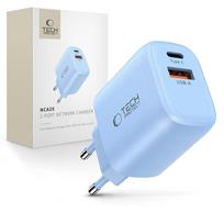 Tech-Protect NCA20 PD 20W QC3.0 USB-A / USB-C Sieninis Kroviklis - Mėlynas