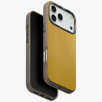 Uniq Lyden DS dėklas iPhone 17 Pro Max Magclick krovimui - Geltonai pilkas